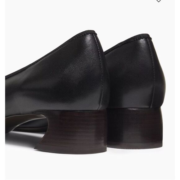 3.1 Phillip Lim ID Soft Black Leather Ballerina Pumps - Picture 5 of 15